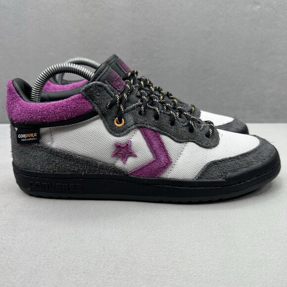 Converse Fastbreak Mid Womens Sz 8.5 Skate Shoes Dark Matter Cordura Suede Grey - Picture 1 of 8